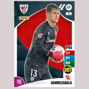 AGIRREZABALA – Athletic Club Bilbao – Nº21 – Adrenalyn XL 24 25 – Panini