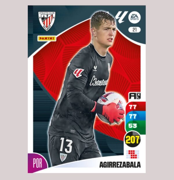 AGIRREZABALA – Athletic Club Bilbao – Nº21 – Adrenalyn XL 24 25 – Panini