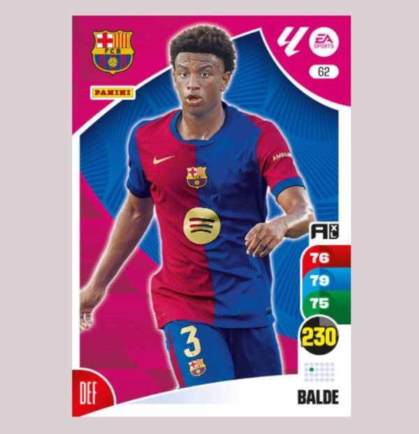 BALDE – FC Barcelona – Nº62 – Adrenalyn XL 24 25 – Panini