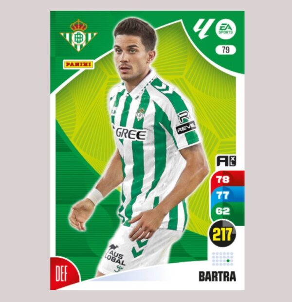 BARTRA – Real Betis – Nº79 – Adrenalyn XL 24 25 – Panini