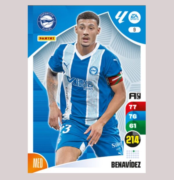 BENAVÍDEZ – Alavés – Nº9 – Adrenalyn XL 24 25 – Panini