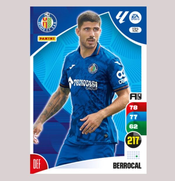 BERROCAL – Getafe CF – Nº132 – Adrenalyn XL 24 25 – Panini