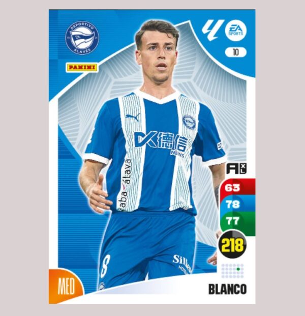 BLANCO – Alavés – Nº10 – Adrenalyn XL 24 25 – Panini