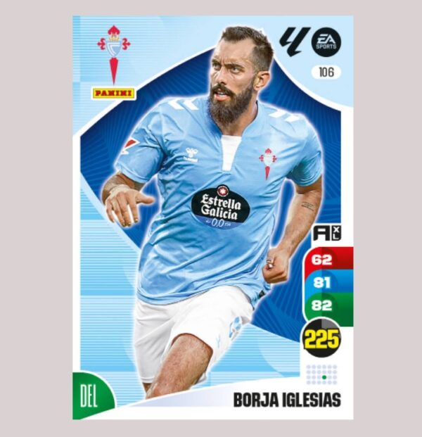 BORJA IGLESIAS – RC Celta – Nº106 – Adrenalyn XL 24 25 – Panini