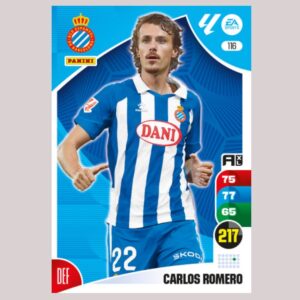 CARLOS ROMERO – RCD Espanyol – Nº116 – Adrenalyn XL 24 25 – Panini