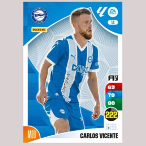 CARLOS VICENTE – Alavés – Nº14 – Adrenalyn XL 24 25 – Panini