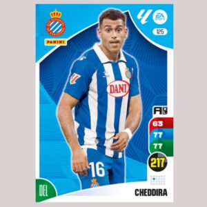 CHEDDIRA – RCD Espanyol – Nº125 – Adrenalyn XL 24 25 – Panini