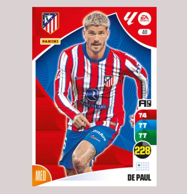 DE PAUL – Atlético de Madrid – Nº48 – Adrenalyn XL 24 25 – Panini