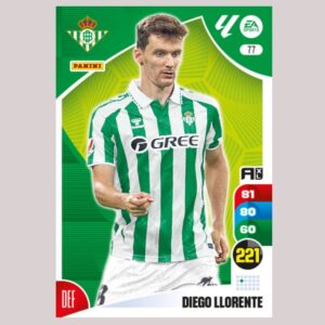 DIEGO LLORENTE - Real Betis - Nº77 - Adrenalyn XL 24 25 - Panini