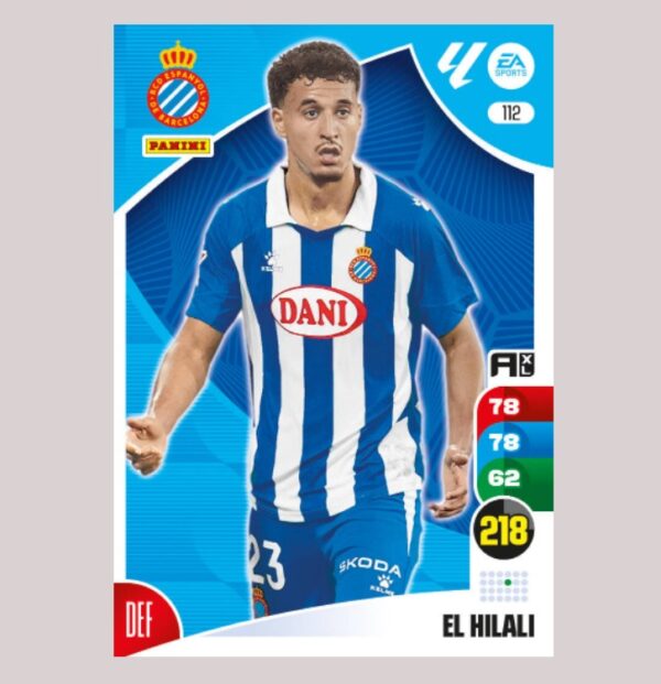 EL HILALI – RCD Espanyol – Nº112 – Adrenalyn XL 24 25 – Panini