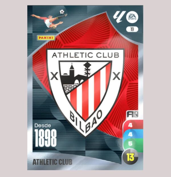 ESCUDO ATHLETIC CLUB BILBAO – Nº19 – Adrenalyn XL 24 25 – Panini
