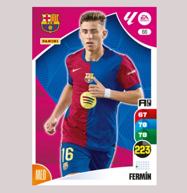 FERMÍN – FC Barcelona – Nº66 – Adrenalyn XL 24 25 – Panini