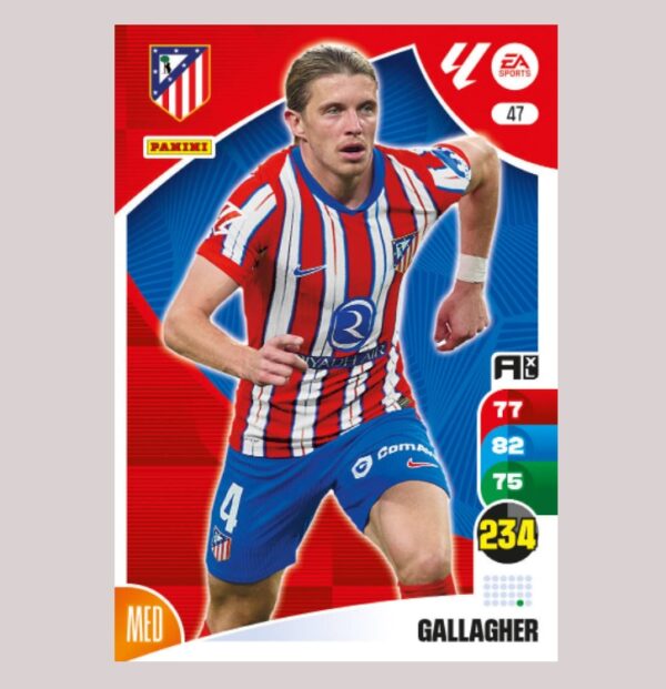 GALLAGHER – Atlético de Madrid – Nº47 – Adrenalyn XL 24 25 – Panini