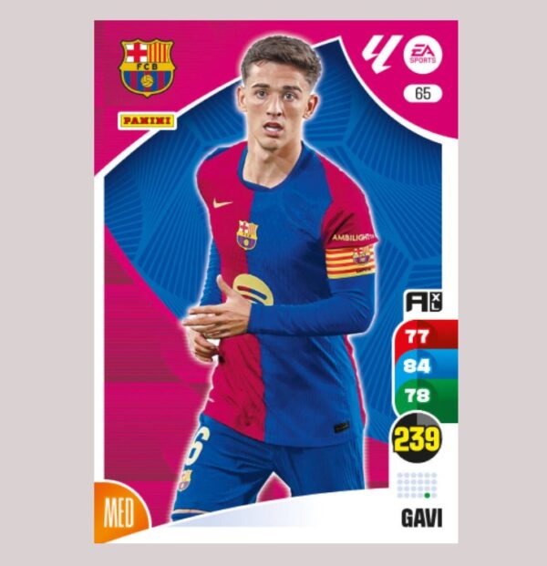 GAVI – FC Barcelona – Nº65 – Adrenalyn XL 24 25 – Panini