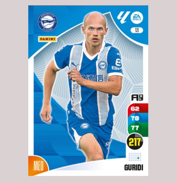GURIDI – Alavés – Nº13 – Adrenalyn XL 24 25 – Panini