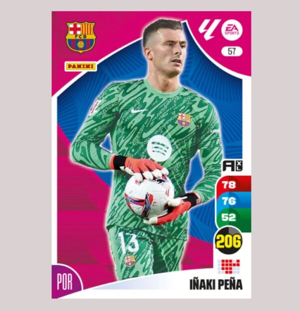 IÑAKI PEÑA - FC Barcelona - Nº57 - Adrenalyn XL 24 25 - Panini