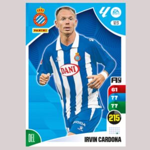IRVIN CARDONA – RCD Espanyol – Nº123 – Adrenalyn XL 24 25 – Panini