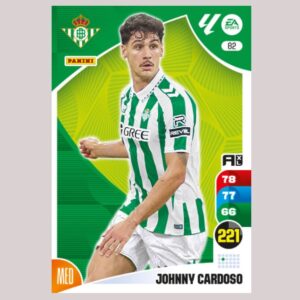 JOHNNY CARDOSO - Real Betis - Nº82 - Adrenalyn XL 24 25 - Panini