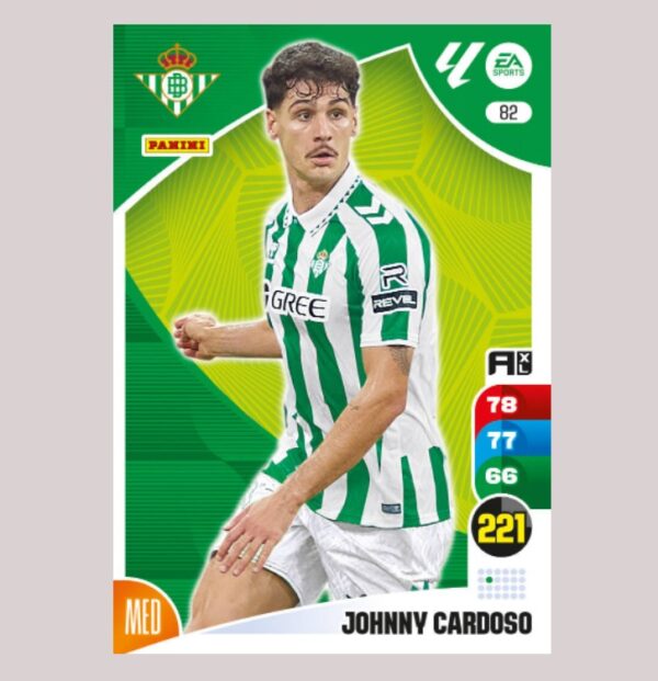 JOHNNY CARDOSO - Real Betis - Nº82 - Adrenalyn XL 24 25 - Panini