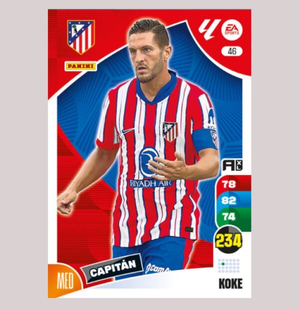 KOKE – Atlético de Madrid – Nº46 – Adrenalyn XL 24 25 – Panini