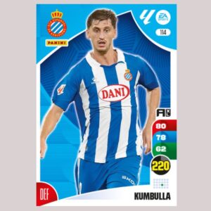 KUMBULLA – RCD Espanyol – Nº114 – Adrenalyn XL 24 25 – Panini