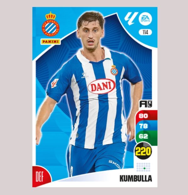 KUMBULLA – RCD Espanyol – Nº114 – Adrenalyn XL 24 25 – Panini