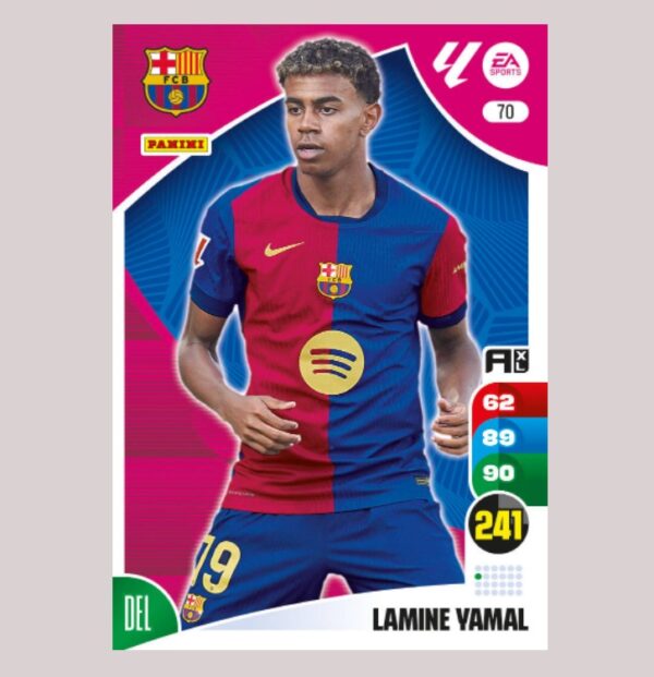 LAMINE YAMAL – FC Barcelona – Nº70 – Adrenalyn XL 24 25 – Panini