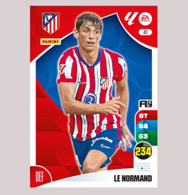LE NORMAND – Atlético de Madrid – Nº41 – Adrenalyn XL 24 25 – Panini