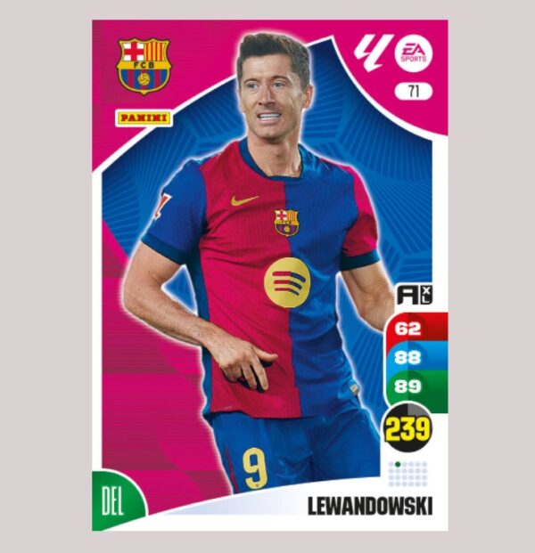 LEWANDOWSKI – FC Barcelona – Nº71 – Adrenalyn XL 24 25 – Panini