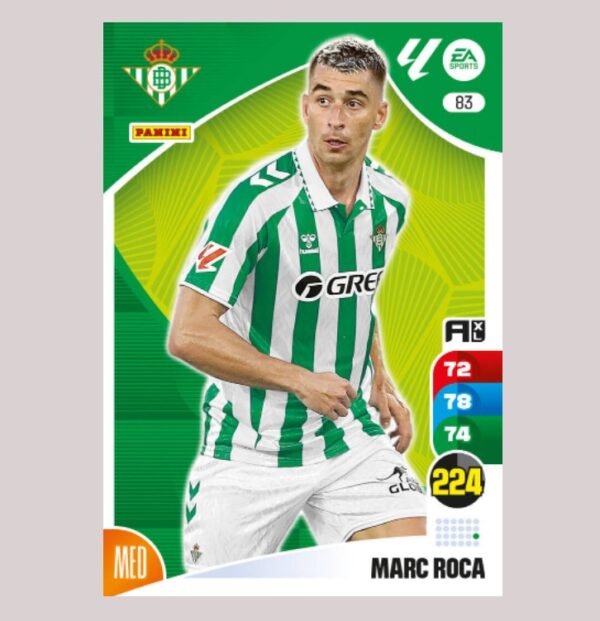 MARC ROCA – Real Betis – Nº83 – Adrenalyn XL 24 25 – Panini