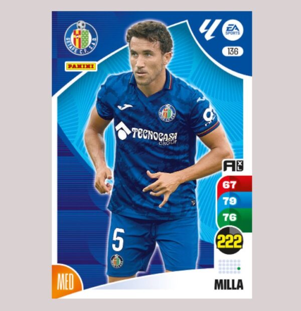 MILLA – Getafe CF – Nº136 – Adrenalyn XL 24 25 – Panini