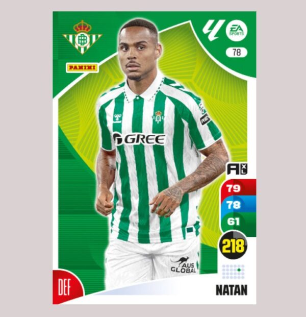 NATAN – Real Betis – Nº78 – Adrenalyn XL 24 25 – Panini