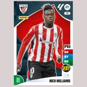 NICO WILLIAMS – Athletic Club Bilbao – Nº36 – Adrenalyn XL 24 25 – Panini