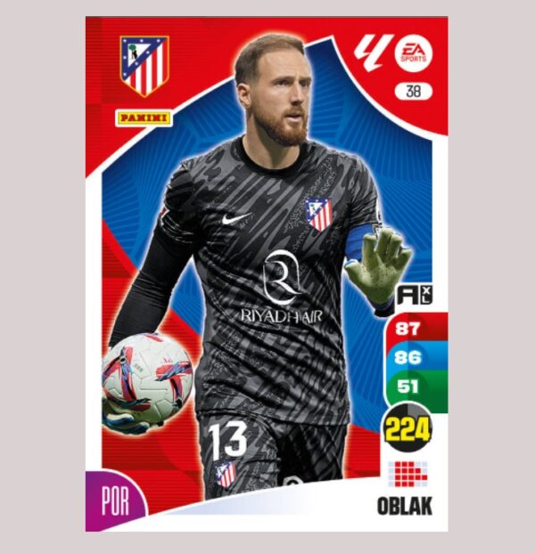 OBLAK – Atlético de Madrid – Nº38 – Adrenalyn XL 24/25 – Panini