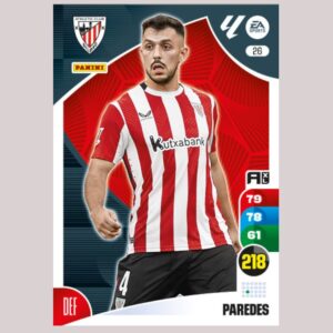 PAREDES – Athletic Club Bilbao – Nº26 – Adrenalyn XL 24 25 – Panini