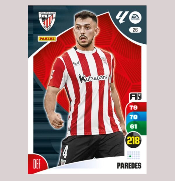PAREDES – Athletic Club Bilbao – Nº26 – Adrenalyn XL 24 25 – Panini