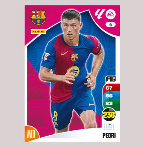 PEDRI – FC Barcelona – Nº67 – Adrenalyn XL 24 25 – Panini