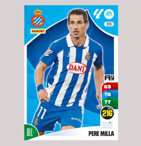 PERE MILLA - RCD Espanyol - Nº126 - Adrenalyn XL 24 25 - Panini