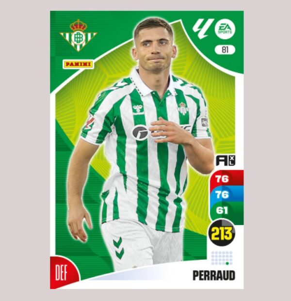 PERRAUD – Real Betis – Nº81 – Adrenalyn XL 24 25 – Panini