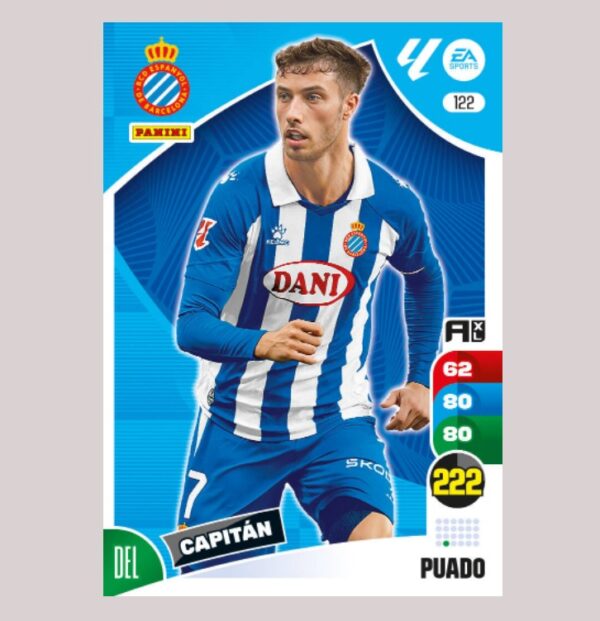 PUADO – RCD Espanyol – Nº122 – Adrenalyn XL 24 25 – Panini