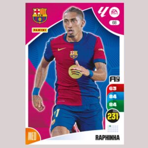 RAPHINHA – FC Barcelona – Nº68 – Adrenalyn XL 24 25 – Panini