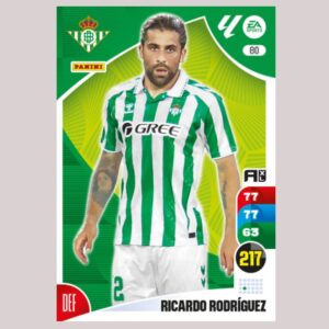 RICARDO RODRÍGUEZ – Real Betis – Nº80 – Adrenalyn XL 24 25 – Panini