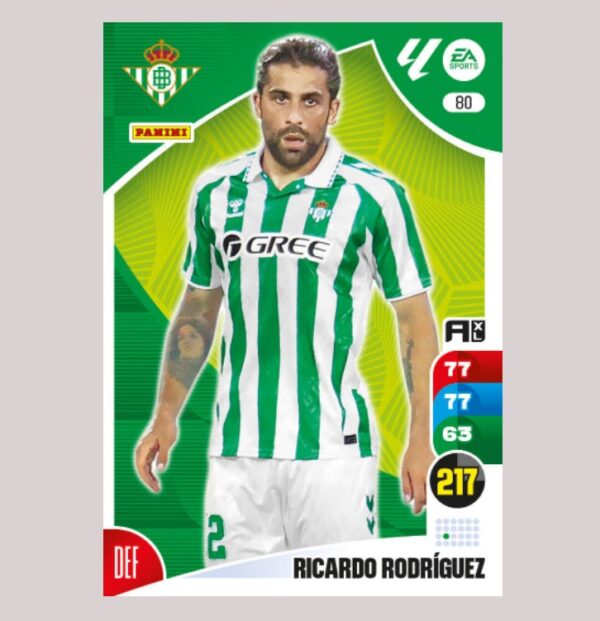 RICARDO RODRÍGUEZ – Real Betis – Nº80 – Adrenalyn XL 24 25 – Panini