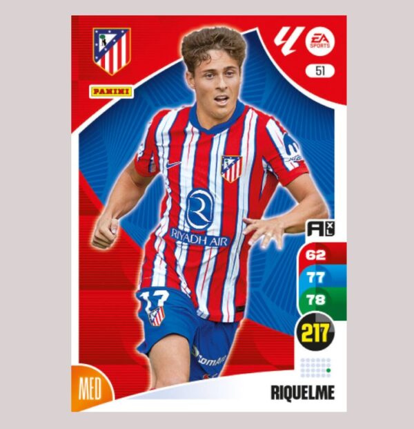 RIQUELME – Atlético de Madrid – Nº51 – Adrenalyn XL 24 25 – Panini