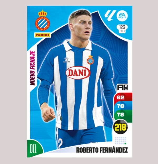 ROBERTO FERNÁNDEZ - RCD Espanyol - Nº123 BIS - Adrenalyn XL 24/25 - Panini