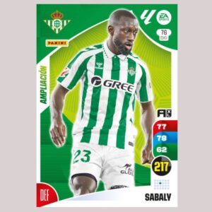 SABALY - Real Betis - Nº76 BIS - Adrenalyn XL 24/25 - Panini