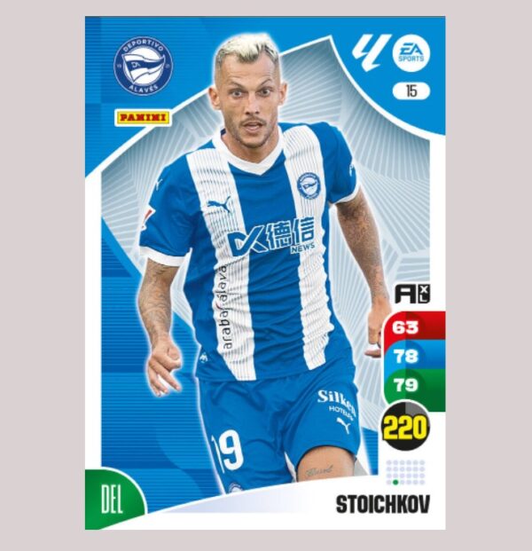 STOICHKOV – Alavés – Nº15 – Adrenalyn XL 24 25 – Panini