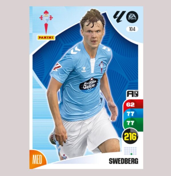 SWEDBERG – RC Celta – Nº104 – Adrenalyn XL 24 25 – Panini
