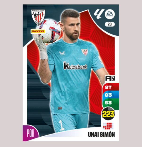 UNAI SIMÓN – Athletic Club Bilbao – Nº20 – Adrenalyn XL 24 25 – Panini