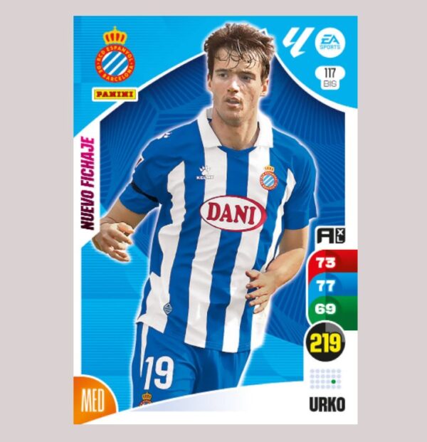 URKO - RCD Espanyol - Nº117 BIS - Adrenalyn XL 24/25 - Panini